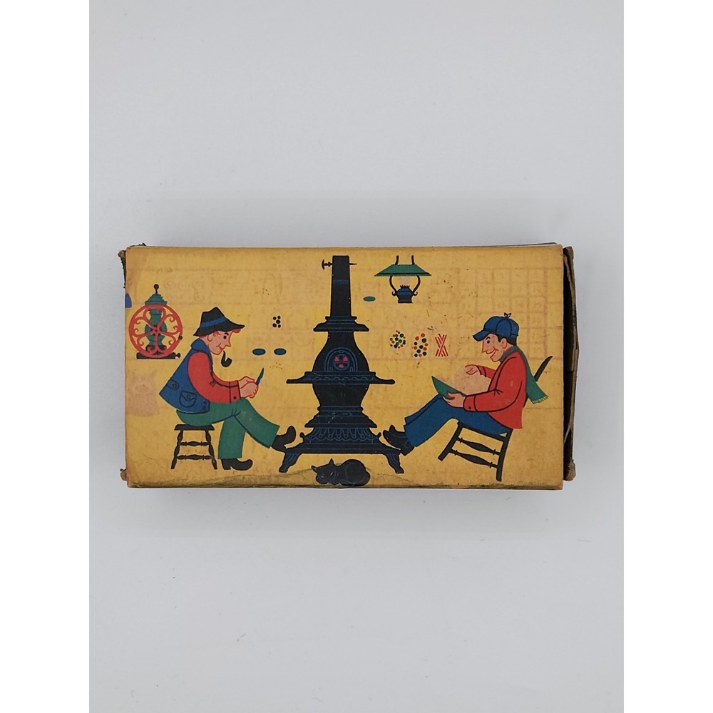 VTG 1955 Ohio Blue Matches Empty Box Country Store Wadsworth, Ohio Made‎ in USA